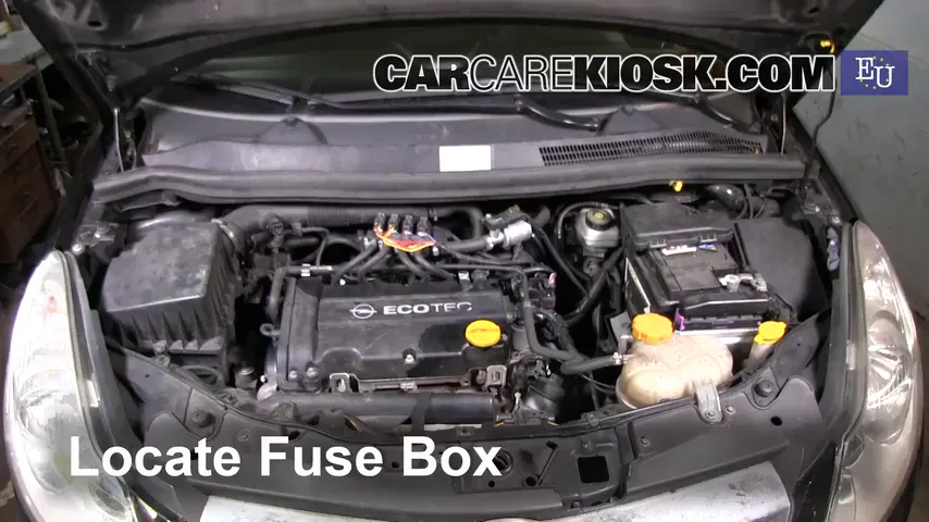 2008 Opel Corsa D 1.2L 4 Cyl. Fusible (moteur) Contrôle